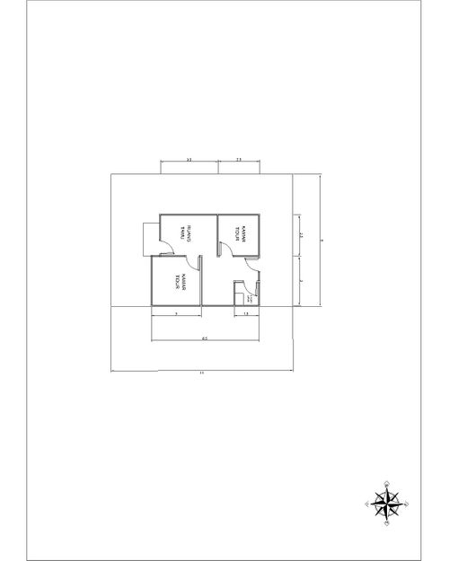 foto denah rumah tipe RS 36 perumahan AL KARIM RESIDENCE