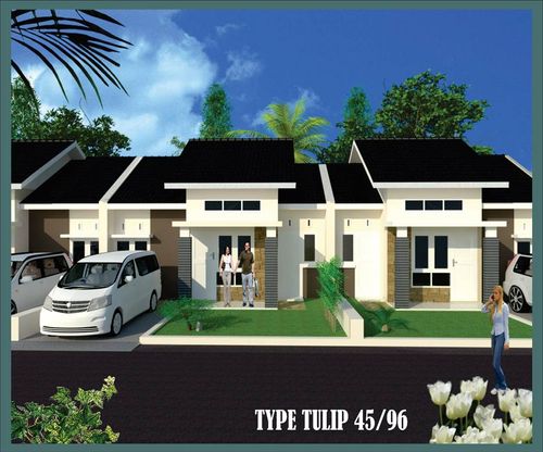 foto denah rumah tipe 45/96 perumahan Selaras Residence