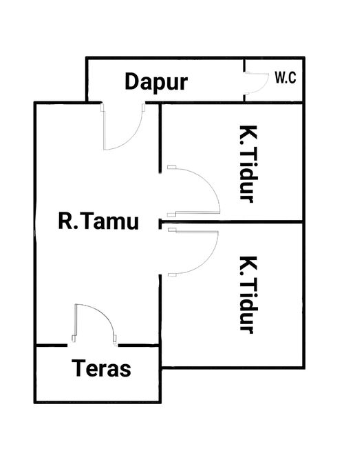 foto denah rumah tipe subsidi perumahan Mihrab Raya