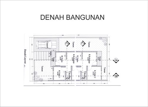 foto denah rumah tipe 36 perumahan AL MADINAH 2