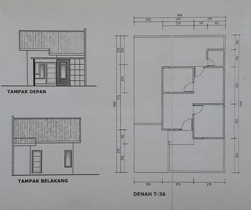 foto denah rumah tipe MEKAR ASRI perumahan MEKAR ASRI