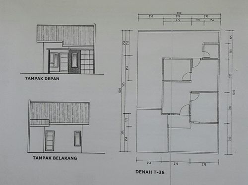 foto denah rumah tipe ALAM ASRI perumahan ALAM ASRI