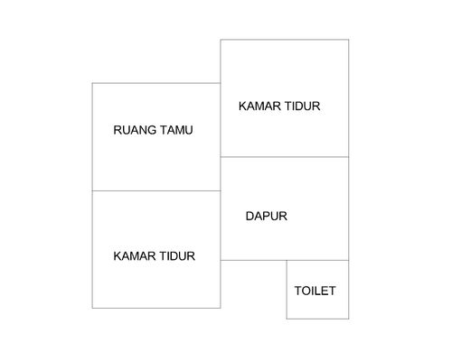 foto denah rumah tipe 36 perumahan Ar Rahman Residence