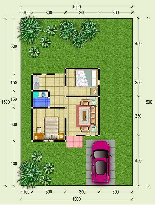 foto denah rumah tipe Subsidi  perumahan KARTINI RESIDENCE