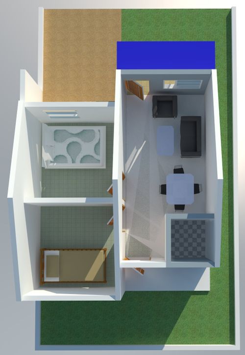 foto denah rumah tipe FLPP perumahan BIMA SAKTI X 