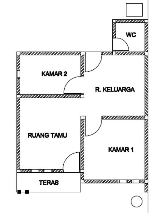 foto denah rumah tipe CERIA ABADI 2 perumahan CERIA ABADI 2