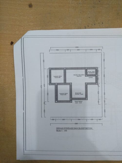 foto denah rumah tipe empat lima perumahan Sparco Indah Pratama Lubuk Alung