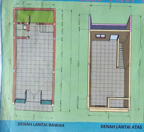 foto denah rumah tipe Ruko perumahan Pinus Cluster Subang