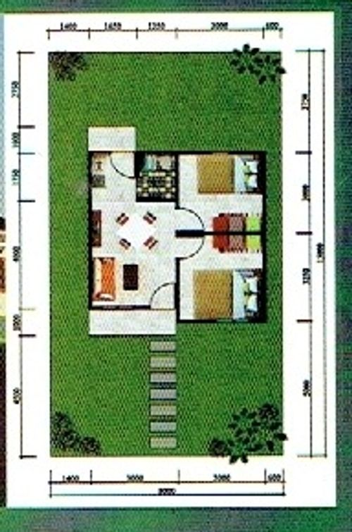 foto denah rumah tipe 38 perumahan KOTA BARU RESIDENCE