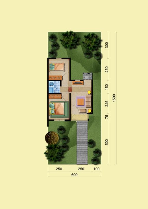 foto denah rumah tipe TORINO 31 perumahan TORINO