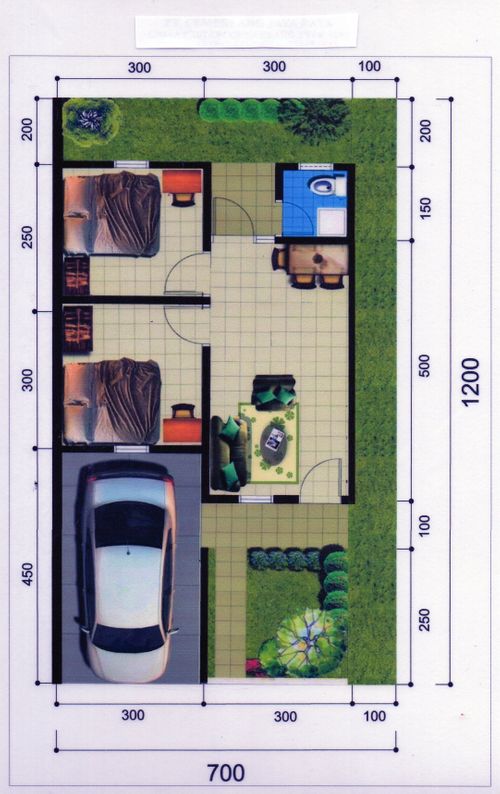 foto denah rumah tipe 36 perumahan GRIYA CEMERLANG 4