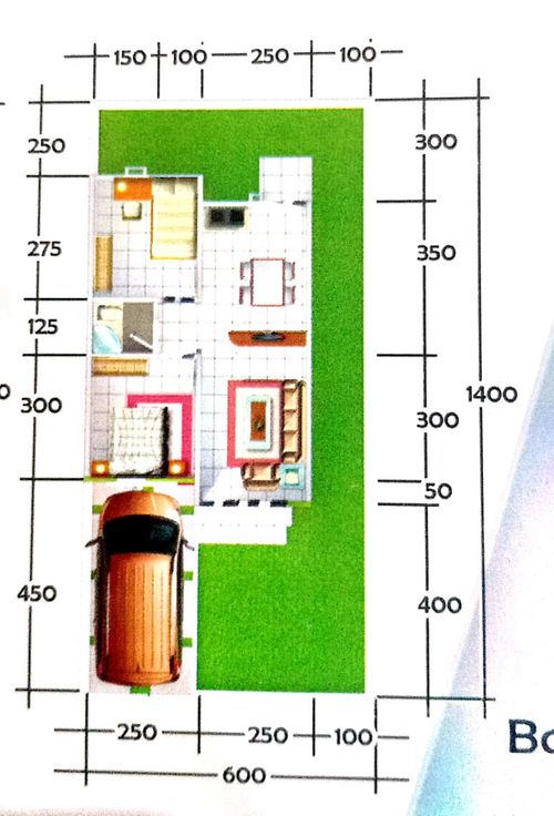 foto denah rumah tipe 36 perumahan ALZAFA RESIDENCE