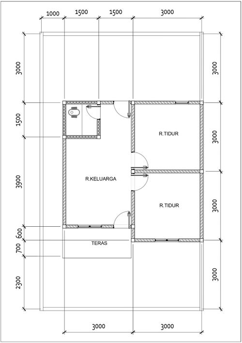 foto denah rumah tipe 36 perumahan UMMI RESIDENCE