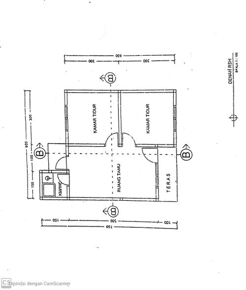 foto denah rumah tipe Sion Permata Indah Tahap II perumahan Sion Permata Indah Tahap II