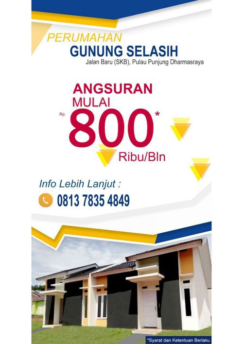 foto denah rumah tipe 36 + Tapak perumahan GUNUNG SELASIH