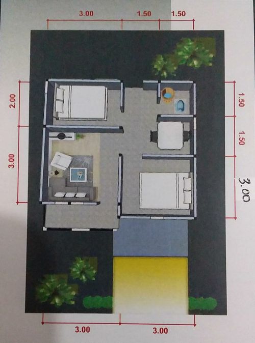 foto denah rumah tipe 36 perumahan SEPAHALE 2 RESIDENCE
