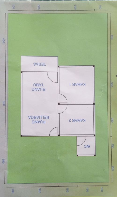 foto denah rumah tipe 36 perumahan VILLA WAHANA ASRI