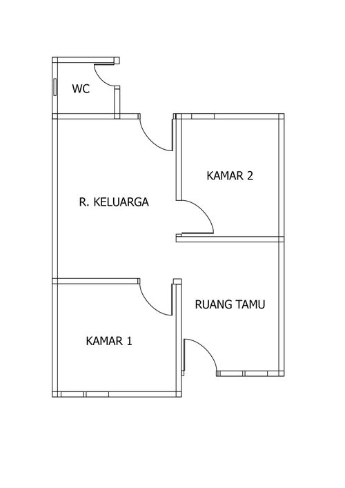 foto denah rumah tipe 36 perumahan Graha Larasati
