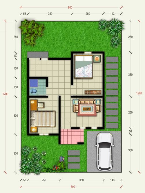 foto denah rumah tipe SUB 1 perumahan NUSANTARA PERMAI 18