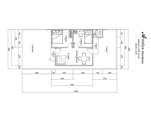 foto denah rumah tipe 36-87 perumahan Antalya Residence