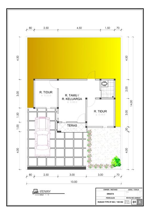 foto denah rumah tipe 36 perumahan GRAHA ATTHORIQ MANDIRI