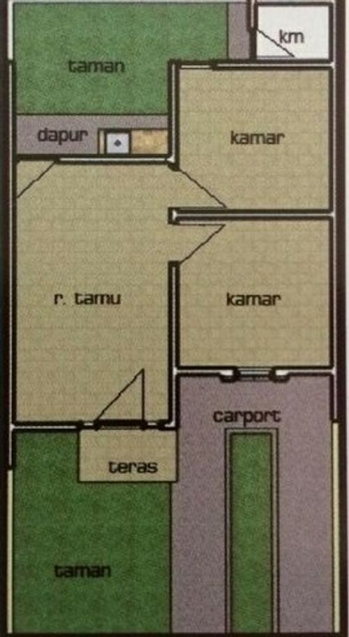 foto denah rumah tipe 36/100 perumahan GRIYA SYAFANA