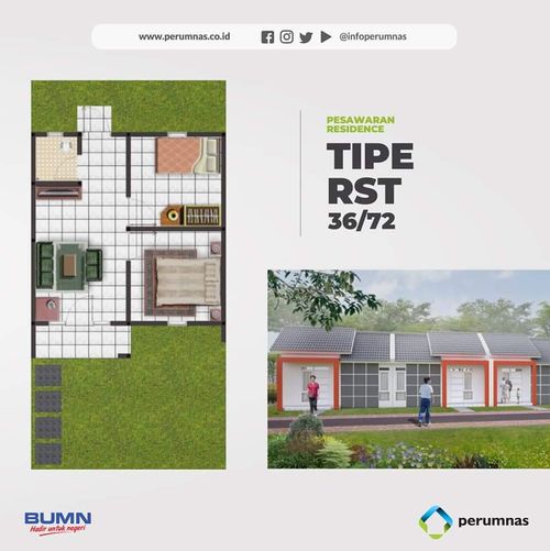 foto denah rumah tipe RST.DAHU perumahan Pesawaran Residence