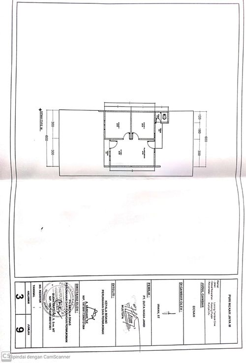foto denah rumah tipe 36 perumahan PURI MEKAR JAYA 3