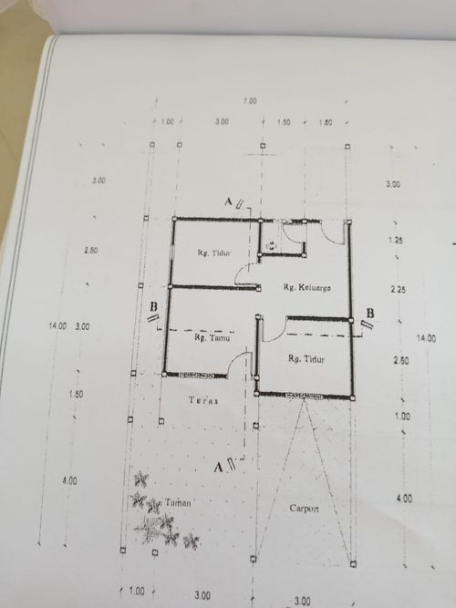 foto denah rumah tipe 36 perumahan PESONA CHELLYA