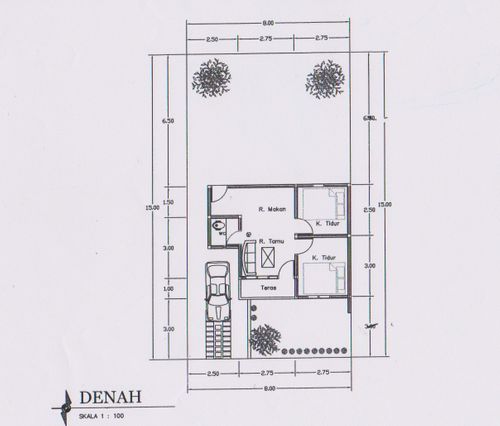 foto denah rumah tipe 36 perumahan Ipuh Graha Residence