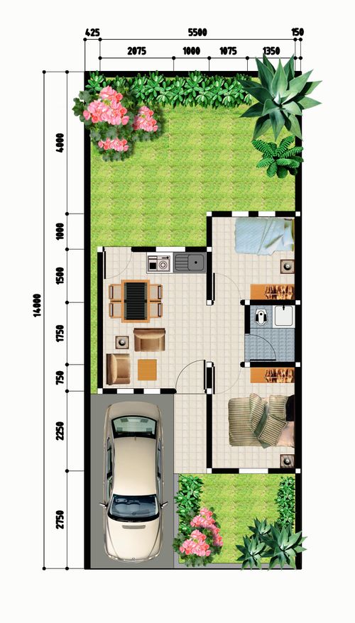 foto denah rumah tipe 36 perumahan PERUMAHAN ARETHA REGENCY
