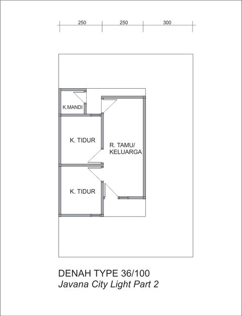 foto denah rumah tipe 36 perumahan JAVANA CITY LIGHT PART 2