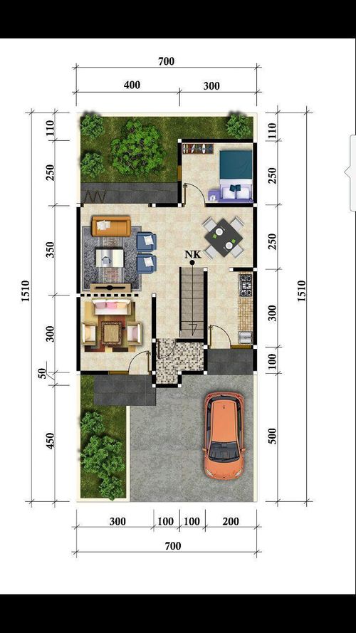 foto denah rumah tipe T-91 perumahan Kampoeng Hijrah Residence
