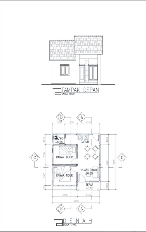 foto denah rumah tipe 36 perumahan SRIWIJAYA REGENCY 2