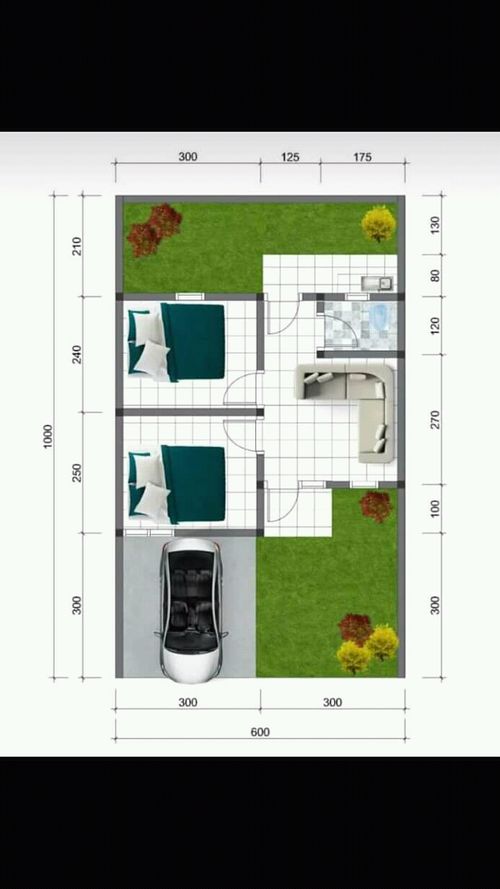 foto denah rumah tipe Subsidi perumahan BMW Permata Asri