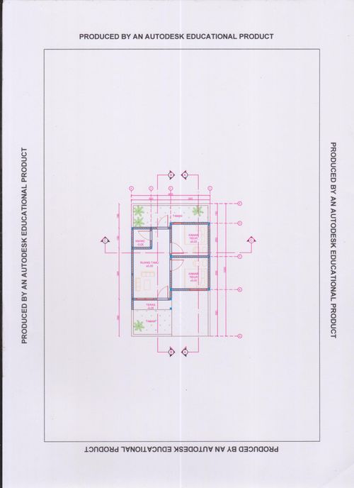 foto denah rumah tipe 32/60 perumahan Green Balongrejo Residence 