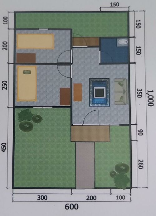 foto denah rumah tipe SUBSIDI perumahan GREEN ADIKA RESIDENCE 1