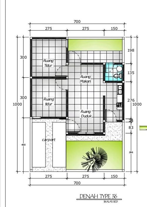 foto denah rumah tipe 36-85 perumahan NUSANTARA JAYA BERKAH 3