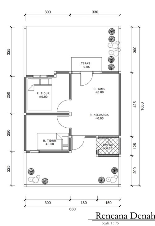 foto denah rumah tipe 36 perumahan GRIYA PURI BINTARO LAND RESIDENCE