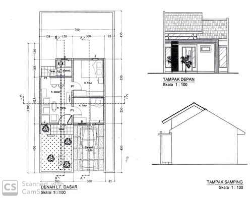 foto denah rumah tipe Subsidi 36 perumahan PESONA SAFIRA RESIDENCE