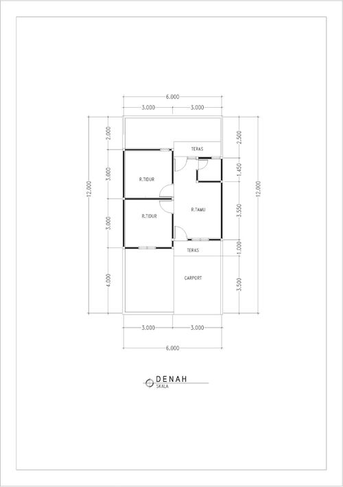 foto denah rumah tipe 36 perumahan BIMER REGENCY TAHAP II