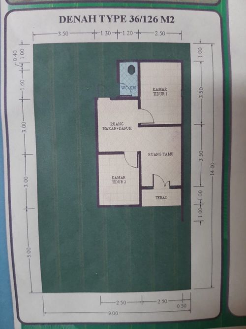 foto denah rumah tipe 36 perumahan ANUGRAH REGENCY 2