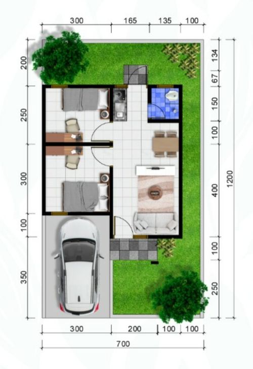 foto denah rumah tipe 36 perumahan DJAVINO RESIDENCE II