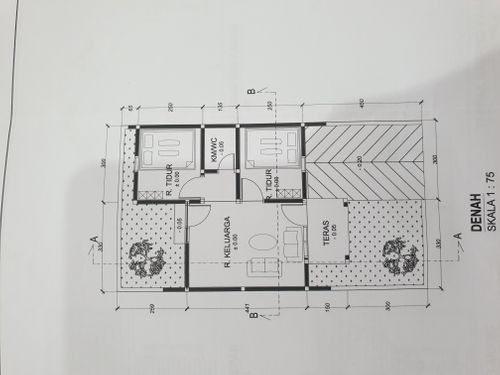 foto denah rumah tipe BKI-A perumahan PERUMAHAN BUKIT KLAYAR INDAH