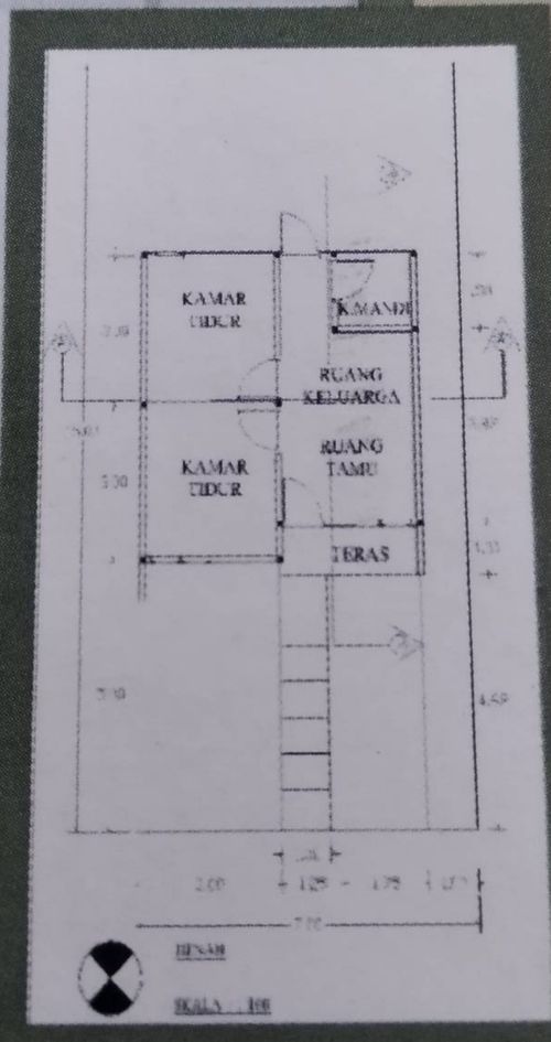 foto denah rumah tipe 36/105 perumahan KENDIS VILLAGES
