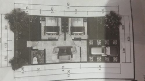 foto denah rumah tipe 36 perumahan Sinar Bali Regency