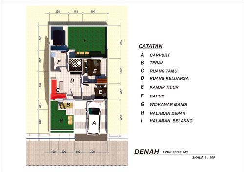 foto denah rumah tipe Rumah Tapak perumahan Griya Elegan Mangolo