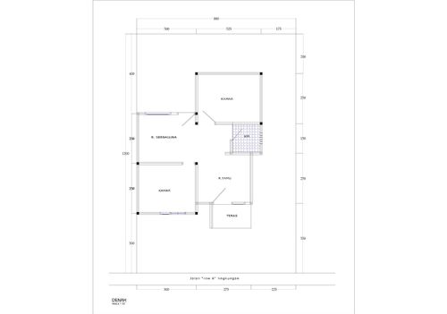 foto denah rumah tipe 36 perumahan PERUMAHAN DJUNUNG GARDEN 2