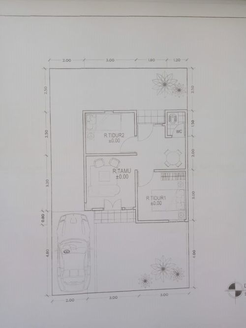 foto denah rumah tipe 36 perumahan VILLA FAZS VALLEY
