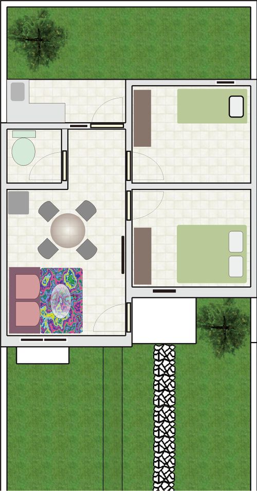 foto denah rumah tipe 36/72 perumahan Simpenan Residence